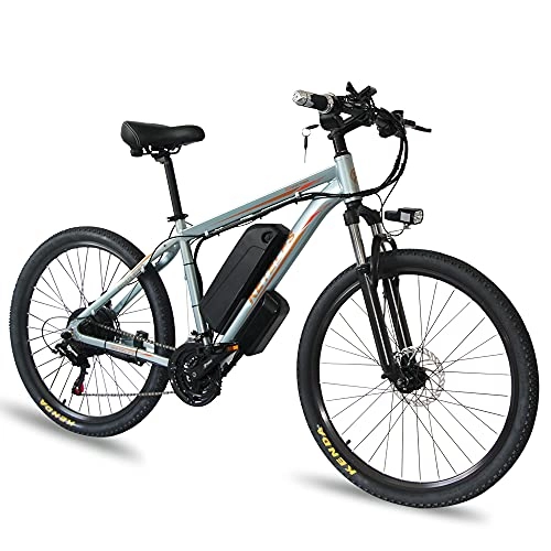 Mountain bike elettriches : Bicicletta Elettrica Mountain Mountain Bike Bicycle Sport Fitness Spiaggia Dirt Bike 26X1, 95 Pollici Ebike 1000W 16Ah 48 V con Shimano 21 velocità, B, 48V350W16AH