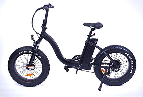 Mountain bike elettriches : Bicicletta elettrico tutto strada pieghevole Black Fat