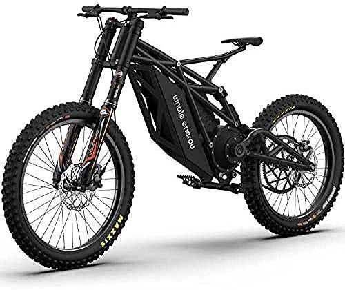 Mountain bike elettriches : Bicicletta per Mountain Bike elettrica Fuoristrada per Adulti con Batteria al Litio 48V 20Ah-21700 Nera