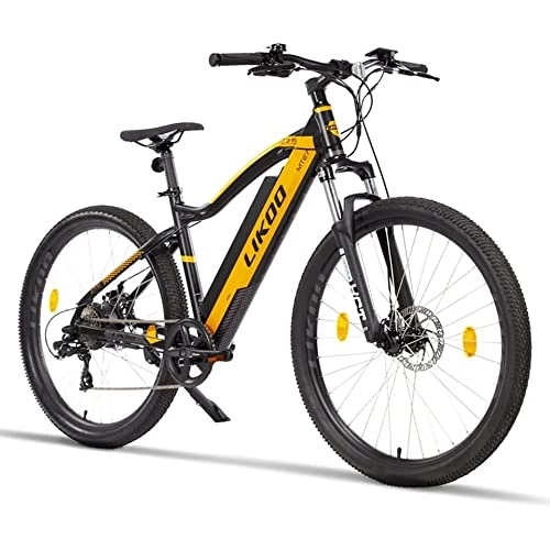 Mountain bike elettriches : Bike di montagna per pneumatici grassi elettrici con freno a disco - Motore da 624 W, batteria da 48 V, pneumatici da 27, 5 pollici - Bicycle elettrica per adulti