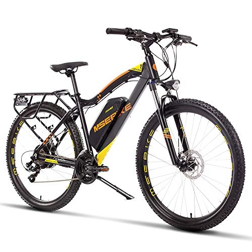 Mountain bike elettriches : COKECO Bici Elettrica da 27.5 Pollici per Adulti, Ebike Pendolare con Batteria 13AH, Mountain Bike Elettrico da 400 W, Ciclomotore Stealth con Batteria al Litio Elettrica