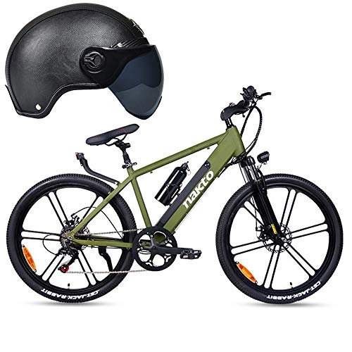 Mountain bike elettriches : COKECO Bicicletta Elettrica da Città, Batteria al Litio da 48 W 10A per Assorbimento degli Urti per Bici Elettrica per Bici Elettrica da 350 W per Bici da 26 Pollici