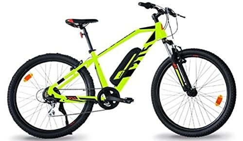Mountain bike elettriches : DINO BIKES Bici MTB elettrica a pedalata assistita 27, 5" - Giallo Fluo - 1027 ME