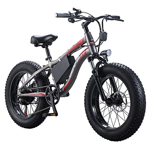 Mountain bike elettriches : E-Bike 250W 36V 8Ah Batteria Litio Assistenza Bici 26 Pollici Cambio Shimano 7 Marce Freni Idraulici Neve Mountain Bike Bicicletta Lega di Alluminio