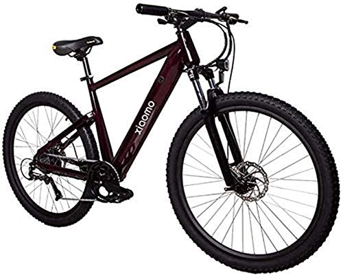 Mountain bike elettriches : Elettrica bici elettrica Mountain Bike 27.5" elettricamente assistita in bicicletta, 250W 36V / 10.4Ah agli ioni di litio integrata nel telaio, freni a doppio disco, Nero per i sentieri della giungla,