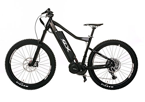 Mountain bike elettriches : FLX Blade Electric Bicycle, Electric Mountain Bike with Suspension, Powerful Motor, Long-Lasting Battery, and Wide Range (Gloss Black, 17.5 AH Battery)
