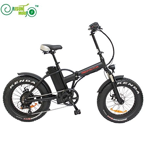 Mountain bike elettriches : Free Shipping 48V 500W 8Fun / Bafang Hub Motor 20" Ebike Mini Folding Fat Tire Electric Bicycle with 48V 12.5AH Lithium Battery