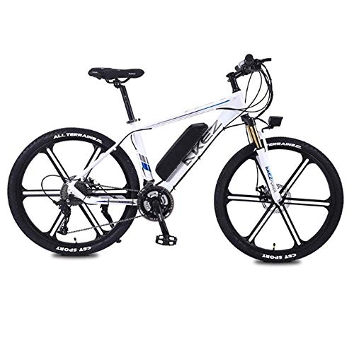 Mountain bike elettriches : FZC-YM Bici a velocità variabile, Mountain Bike per Adulti da 26 Pollici, Batteria al Litio da 36 V 8HA Bici elettriche da 350 W, Bici Fuoristrada in Lega di Alluminio a 27 velocità A