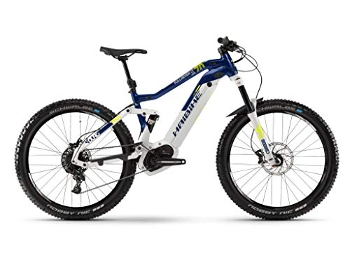 Mountain bike elettriches : HAIBIKE Sduro Fullseven Life LT 7.0 500Wh Bosch 11v Grigio / Blu Taglia 49 2019 (eMTB all Mountain)