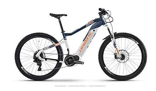 Mountain bike elettriches : HAIBIKE Sduro Hardnine 5.0 Yamaha 500Wh 11v Bianco / Blu Taglia 44 2019 (eMTB Hardtail)