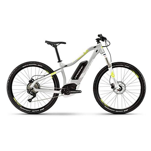 Mountain bike elettriches : HAIBIKE Sduro Hardseven 4.0 Bosch 500Wh 10v Grigio / Bianco Taglia 47 2019 (eMTB Hardtail)