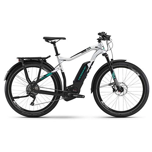 Mountain bike elettriches : HAIBIKE Sduro Trekking 7.0 Bosch 500Wh 11v Grigio / Nero Taglia 60 2019 Uomo (Trekking Elettriche)