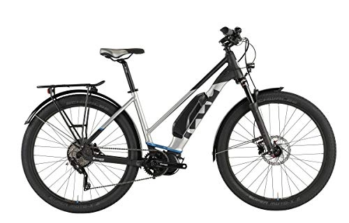 Mountain bike elettriches : Husqvarna Gran Tourer GT3 Bicicletta elettrica da donna Pedelec, da trekking, grigio / bianco, 2019: dimensioni: 40 cm