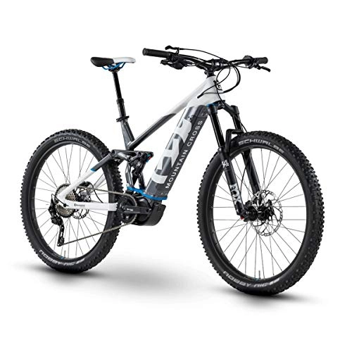 Mountain bike elettriches : Husqvarna Mountain Cross 6 MC6 27, 5'' 500Wh Shimano 11v Taglia 48 Grigio 2019 (eMTB all Mountain)