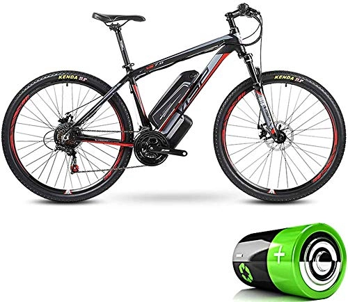Mountain bike elettriches : Hybrid mountain bike, batteria adulto bicicletta elettrica rimovibile agli ioni di litio (36V10Ah) neve incrociatore moto su strada 24 velocit 5 velocit sistema di assistenza, 27.5 * 17 pollici