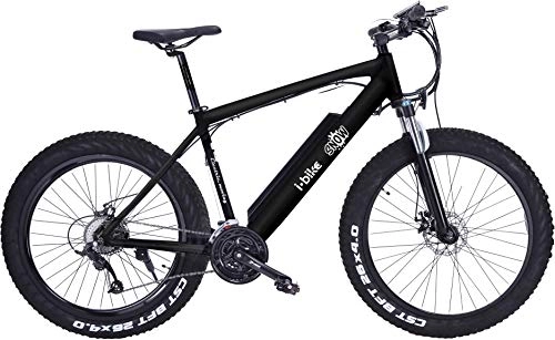 Mountain bike elettriches : i-Bike, Mountain Snow Unisex Adulto, Nero, Unica