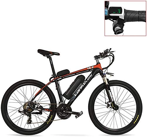 Mountain bike elettriches : IMBM T8 36V 240W Strong Pedal Assist Bici elettrica, Alta qualità & Fashion MTB elettrica Mountain Bike, Adotta Forcella della Sospensione (Color : Red, Size : 20AH 240W+1 Spared Battery)