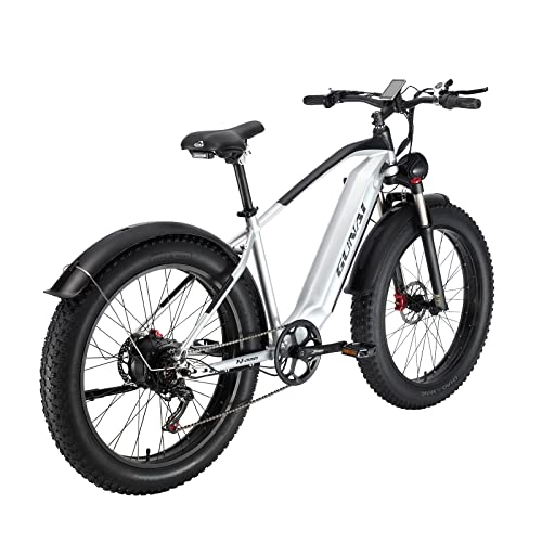 Mountain bike elettriches : KELKART Bicicletta elettrica, 26" 4.0 Fat Tire Ebike per Adulti 48V19AH Batteria Rimovibile, Shimano a 7 Velocità, Forcella in Lega Bloccabile Sospensione Anteriore