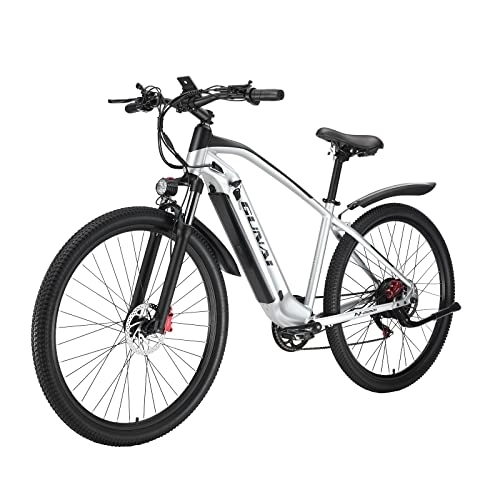 Mountain bike elettriches : KELKART Mountain Bike elettrica per adulti, 48 V, 19 Ah, batteria agli ioni di litio, Shimano 7 velocità, 29 pollici, Thin Tires Electric Bike per uomo / donna