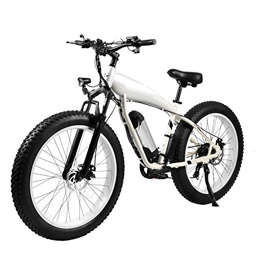 Mountain bike elettriches : KT Mall Bici elettrica per Adulti 26 '' Mountain Bicicletta elettrica Ebike 36V Batteria al Litio Rimovibile 250W Potente Motore a Fat Tire Batteria Rimovibile e Professional 7 velocit