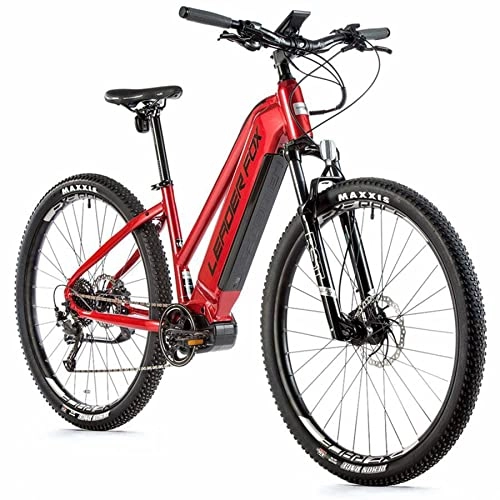 Mountain bike elettriches : Leader Fox Velo electrique-VAE vtt 29'' awalon 2021 Femme Rouge 9v moteur Central bafang m420 36v 80nm batterie 20ah (16, 5'' - h43cm - Taille s - pour Adulte de 158cm à 168cm)