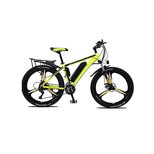 Mountain bike elettriches : Liangsujian 26 Pollici Bicicletta elettrica della Lega di Alluminio Mountain Bike Mountain Bike 3 6 V350W. Bici elettrica Uomo Moto Elettriche (Color : Yellow)