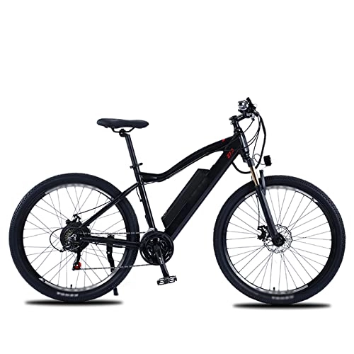 Mountain bike elettriches : LIU Bici elettrica da 500 W 27, 5 '' Mountain Bike elettrica per Adulti, Bici elettrica da 48 V con Batteria Rimovibile da 10 Ah, Cambio Professionale 21 / velocità (Colore : C)