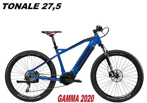 Mountain bike elettriches : LOMBARDO BICI TONALE Ruota 27, 5 Performance 63NM Batteria Integrata 500WH Gamma 2020 (Blue Rock Black Glossy, 43 CM)