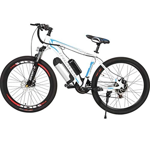 Mountain bike elettriches : LOO LA Bicicletta elettrica 26 Pollici MTB E-Bike Pieghevole, Mountain Bike con Rimovibile 250W, 36V 12Ah Batteria, Double Disc Brakes e Shimano Gear Shift 21 velocit