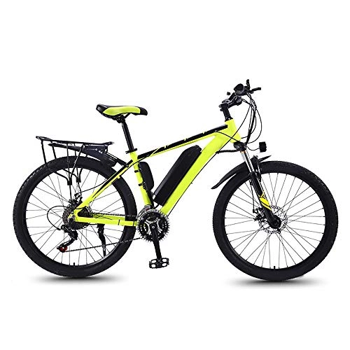 Mountain bike elettriches : LUNANA Bicicletta Elettrica E-Bike Mountain Bike, 21 velocità, 50 km, per Bicicletta da Ciclismo da Uomo in Lega di magnesio per Tutti i Terreni