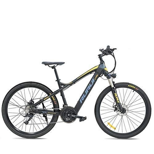 Mountain bike elettriches : LYRWISHLY Adulti ForElectric Biciclette, in Lega di Alluminio Ebikes Biciclette Tutto Terreno, 27.5" 48V 17Ah Rimovibile agli ioni di Litio Montagna-Bici for Mens (Color : Blue)