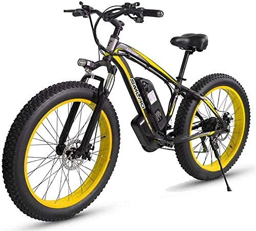 Mountain bike elettriches : MQJ Ebikes Desert Snow Bike 48V1000W Bicicletta Elettrica.17.5Ah Batteria Al Litio, Pneumatico da 4, 0 Pollici per Pneumatici per Biciclette Hard Tail, Adulto Maschio Fuoristrada, D, 1