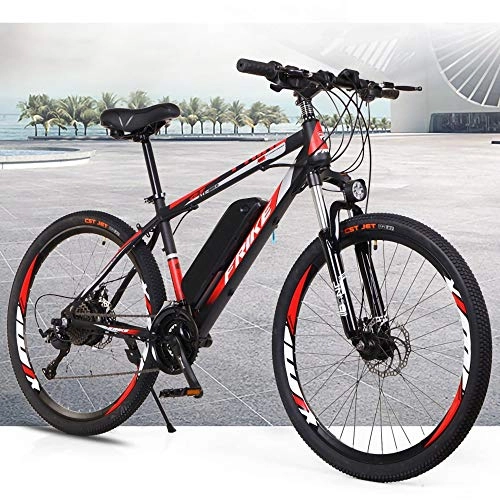 Mountain bike elettriches : MRMRMNR 36V 250W E-Bike Unisex Adulto 27 velocità Bicicletta Elettrica Città per Pendolari, Cuscinetto da 175 kg, 2 modalità di Ricarica, Ciclomotore Fuoristrada A velocità Variabile