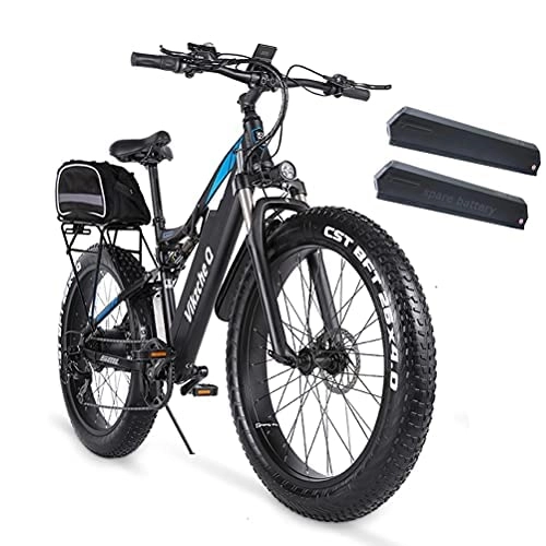 Mountain bike elettriches : MX03 48V 1000W 26" COMPLETO SOSPENSIONE ELETTRICA BIKE (doppie battries)