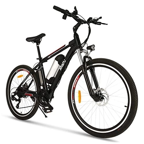 Mountain bike elettriches : MYATU Mountain bike elettrica 26" per uomo e donna, Shimano 21speed 250 W, motore mozzo posteriore