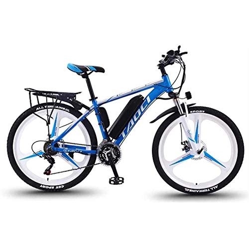 Mountain bike elettriches : MZBZYU Biciclette Elettriche per Gli Adulti, 350W Lega di Alluminio-Bici della Bicicletta Removibile 36V / 8Ah agli Ioni di Litio della Bici di Montagna / Commute Ebike
