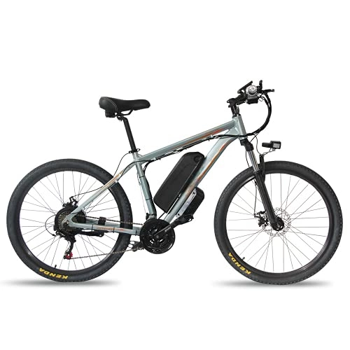 Mountain bike elettriches : QMYYHZX Bici elettrica 26 Pollici e-Bike Uomo Donna, e-Bike Mountain Bike 350W con Batteria al Litio Estraibile 48V / 13Ah, Bici elettrica 21 velocità, 35km / h E-MTB City Bike per Uomini e Donne