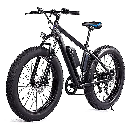 Mountain bike elettriches : QTQZ Bicicletta elettrica Multiuso per Adulti e Adolescenti Bicicletta da Neve 26" Fat Tire Bike 500W 48V / 12.5AH Batteria E-Bike Ciclomotore Telaio in Lega di Alluminio aeronautico 3 modalità di