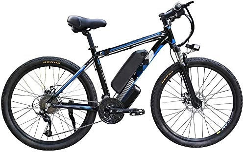 Mountain bike elettriches : RVTYR 48V 350W Ebike Bici elettrica 26" E Bike for Adulti Lega di Alluminio della Bicicletta della Montagna con 21 Speed Shift Batteria Rimovibile Bici