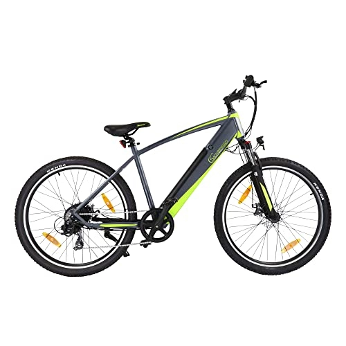 Mountain bike elettriches : SachsenRad Bicicletta elettrica R8 Flex II | 27, 5 pollici, motore da 250 W, batteria al litio da 36 V / 12, 5 Ah, freni a disco, display LCD, luce anteriore con certificazione StVZO
