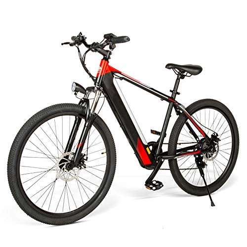 Mountain bike elettriches : Sansund Bicicletta Elettrica Ciclomotore 250W Potente 30km / h Velocità LED Display per Ciclismo Outdoor Elettrico Trekking Bike per Touring