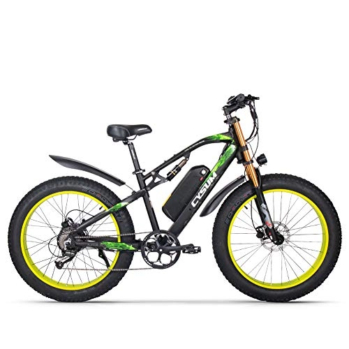 Mountain bike elettriches : SBX 1000W Biciclette elettriche per Adulti Batteria al Litio 48V 17Ah Bicicletta Pieghevole per Freni a Disco da 26 Pollici Mountain Bike