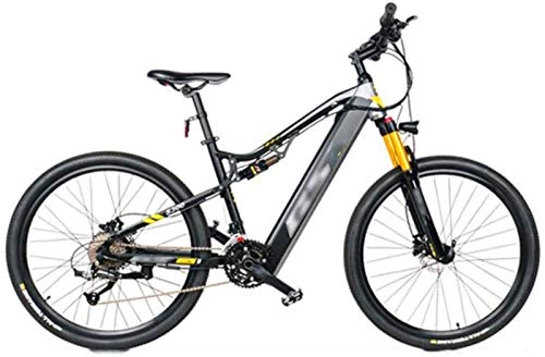 Mountain bike elettriches : WJSWD - Bicicletta elettrica da neve, mountain bike, ruota da 27, 5", per adulti, 27 velocità, per fuoristrada, sport all'aperto, batteria al litio per adulti (colore: Grigio)