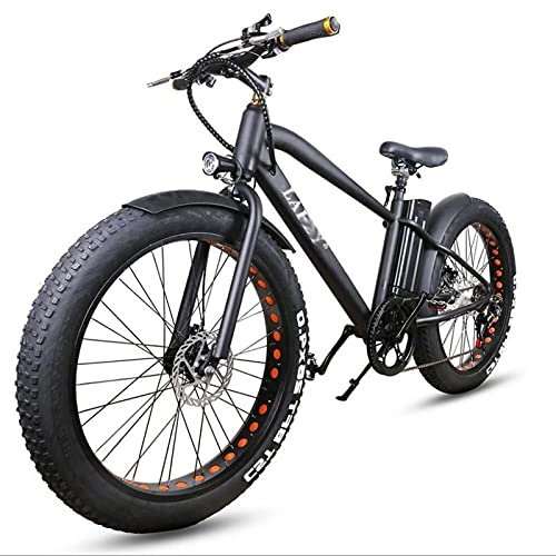 Mountain bike elettriches : WZW 26" Bicicletta Elettrica per Adulti 1000W 4.0 Grasso Pneumatico Montagna Ebike 48V / 17Ah agli ioni di Litio Batteria Elettrico Bicicletta 6 velocità Uomini Donne E-Bike