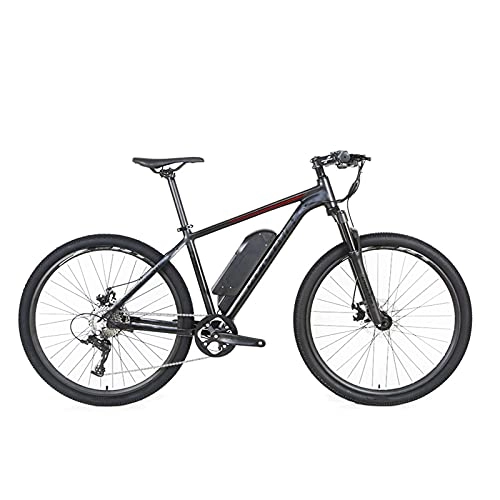Mountain bike elettriches : YIZHIYA Bicicletta Elettrica, E-Bike a velocità variabile per Adulti, 3 modalità di Lavoro Ebike, 250W Motore 36V 10Ah, Freno a Disco Meccanico a trazione a Filo Commute Ebike, Black Red, 29 Inches