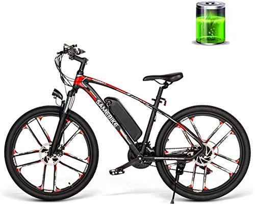 Mountain bike elettriches : ZJZ Bicicletta elettrica da Montagna 26 Pollici 30Km / H Bicicletta elettrica ad Alta velocità 350W 48V 8AH Mountain Bike da Viaggio Fuoristrada per Adulti Maschili e Femminili