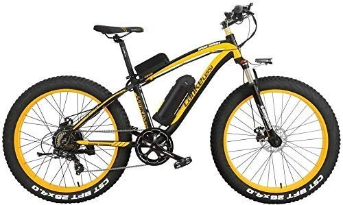 Mountain bike elettriches : ZTBXQ Sports Outdoors Commuter City Road Bike 26 inch Pedal Assist Electric Mountain  4.0 Fat Tire Snow  1000W / 500W Strong Power 48V Lithium Battery Beach  Lockable Suspension Fork plm46