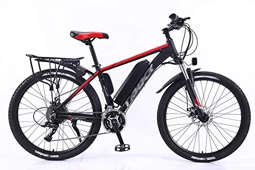 Mountain bike elettriches : ZXGQF Mountain bike elettrica, bicicletta elettrica 26 '' 350W, bici da strada, cambio a 27 velocità, freno a disco entrambi (A1, 36V 8AH / endurance 50km)