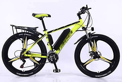 Mountain bike elettriches : ZXGQF Mountain bike elettrica, bicicletta elettrica 26 '' 350W, bici da strada, cambio a 27 velocità, freno a disco entrambi (B3, 36V 13AH / endurance 90km)