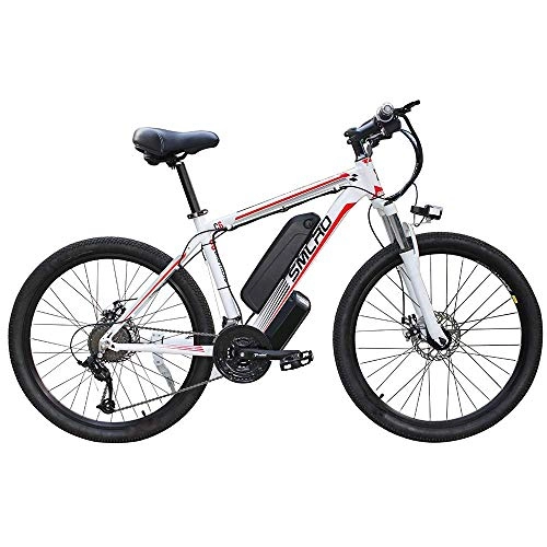 Mountain bike elettriches : ZXL Batteria Agli Ioni Di Litio Rimovibile ad Alta Capacità da 26 '' per Mountain Bike Elettrica (48V 350W), Cambio Elettrico a 21 Velocità con Tre Modalità Di Lavoro